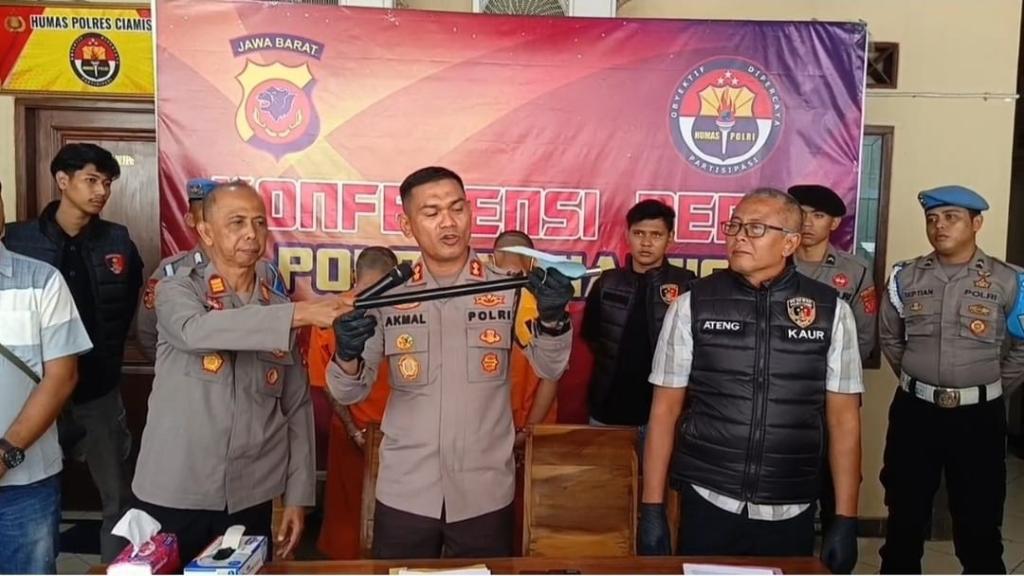 Beraksi Pakai Senjata Tajam, Komplotan Begal Motor Dibekuk Polres Ciamis