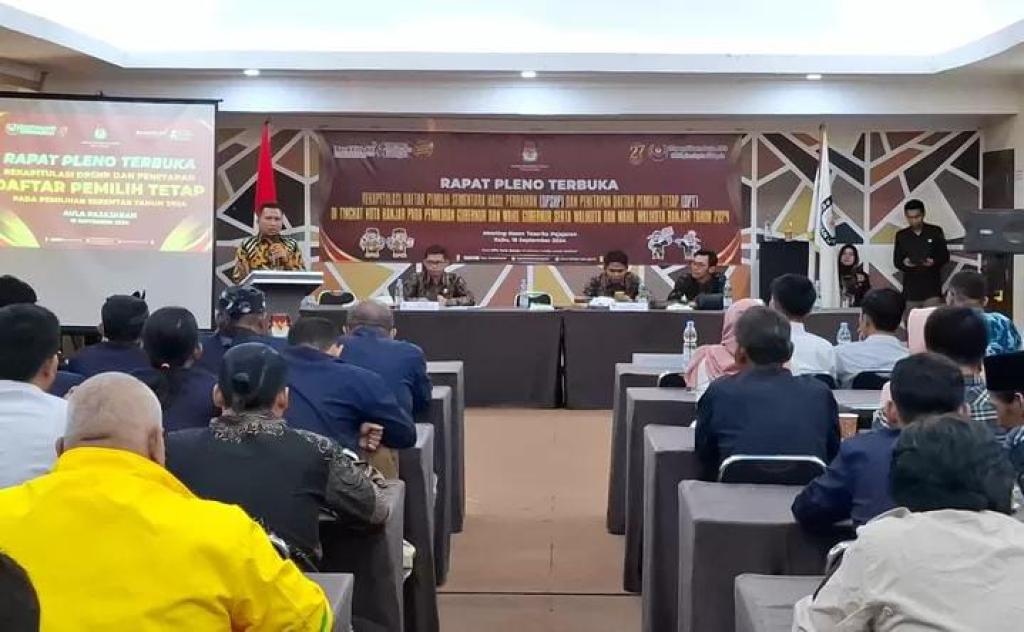 KPU Kota Banjar Tetapkan 154.425 Pemilih dalam DPT Pilkada 2024