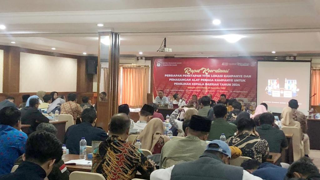 KPU Ciamis Gelar Rakor Pembahasan Lokasi Kampanye dan Alat Peraga untuk Pilkada 2024