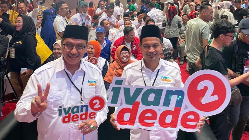 Dapat Nomor Urut 2 di Pilkada Kota Tasikmalaya, Ivan-Dede: Simbol Victory atau Kemenangan
