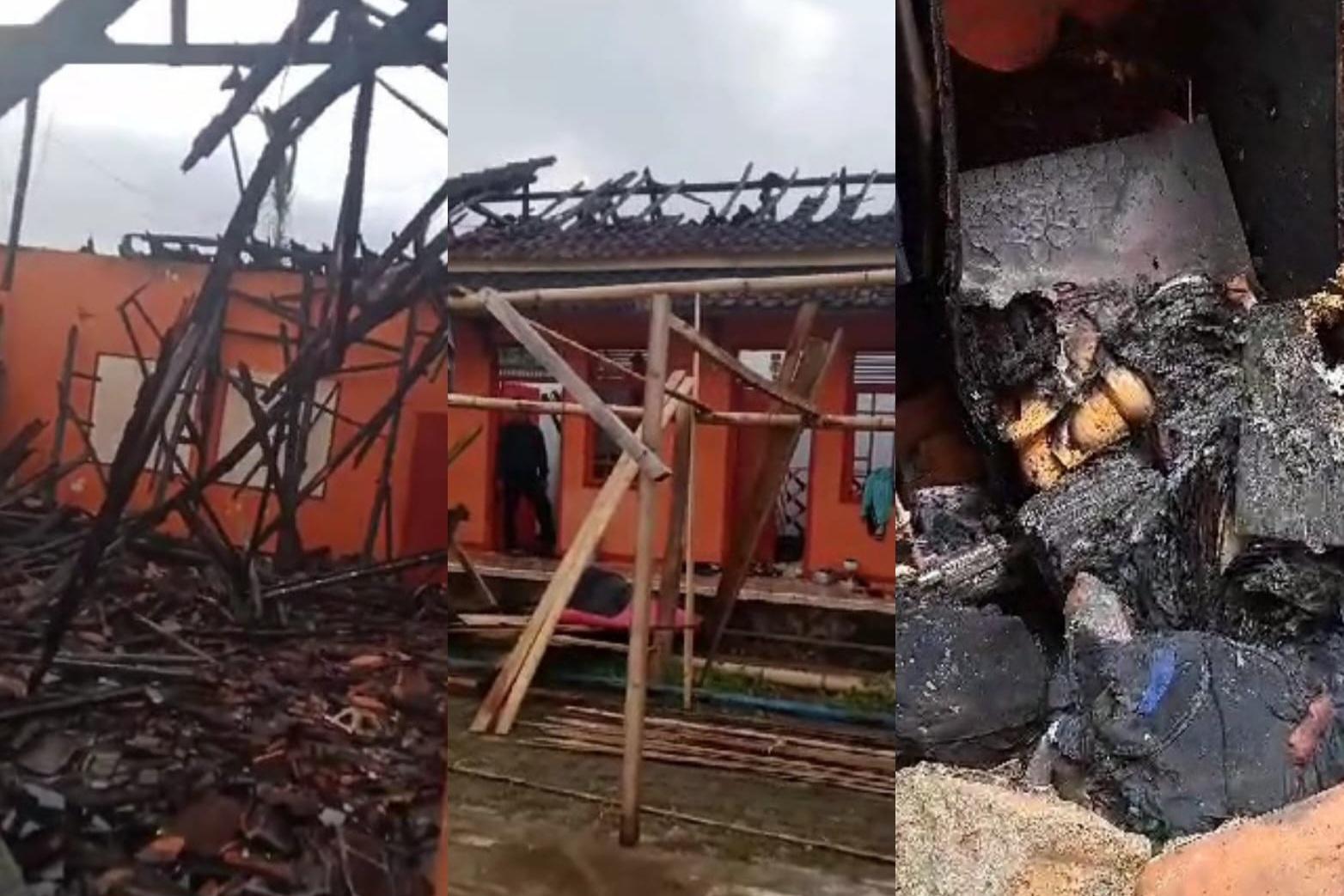 Kebakaran Ludeskan 8 Kobong Pesantren di Tasikmalaya Akibat Konsleting Listrik, Santri Mengungsi