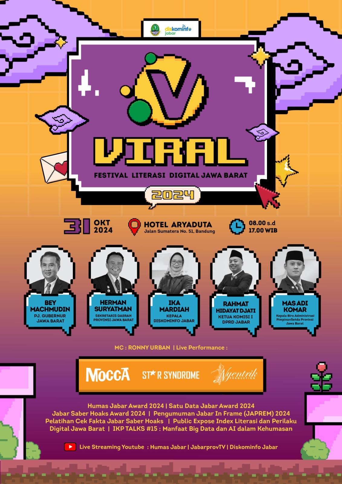 Diskominfo Jabar Gelar Festival Literasi Digital di Bandung