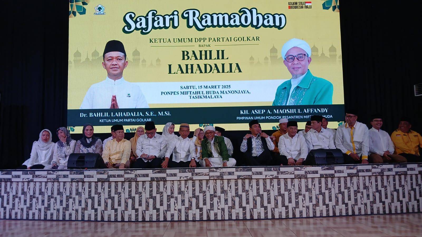 Bahlil Lahadalia Safari Ramadan ke Ponpes Miftahul Huda Tasikmalaya, Minta Doa untuk Indonesia dan Golkar