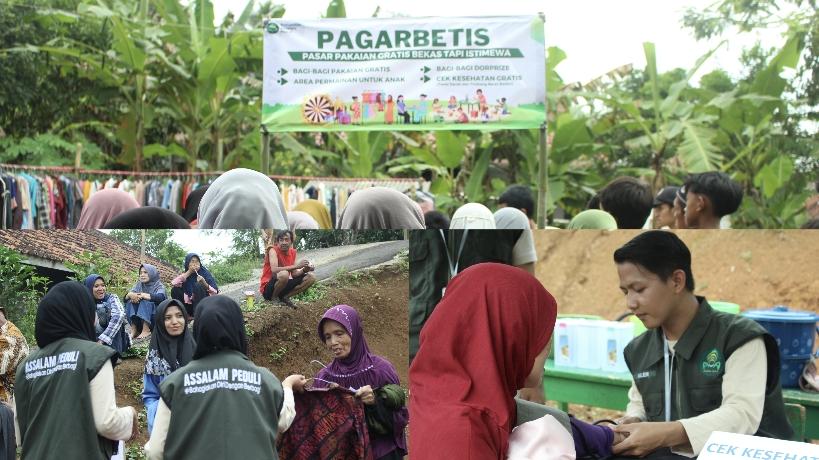 Komunitas Assalam Peduli Gelar Pasar Pakaian Gratis dan Layanan Kesehatan di Tasikmalaya