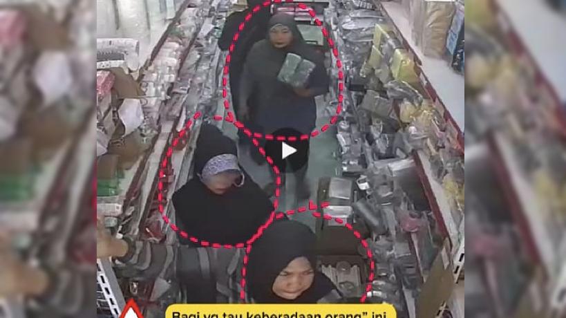 Ini Tampang Emak-Emak Pelaku Pencurian di Toko Bahan Kue di Tasikmalaya yang Terekam CCTV