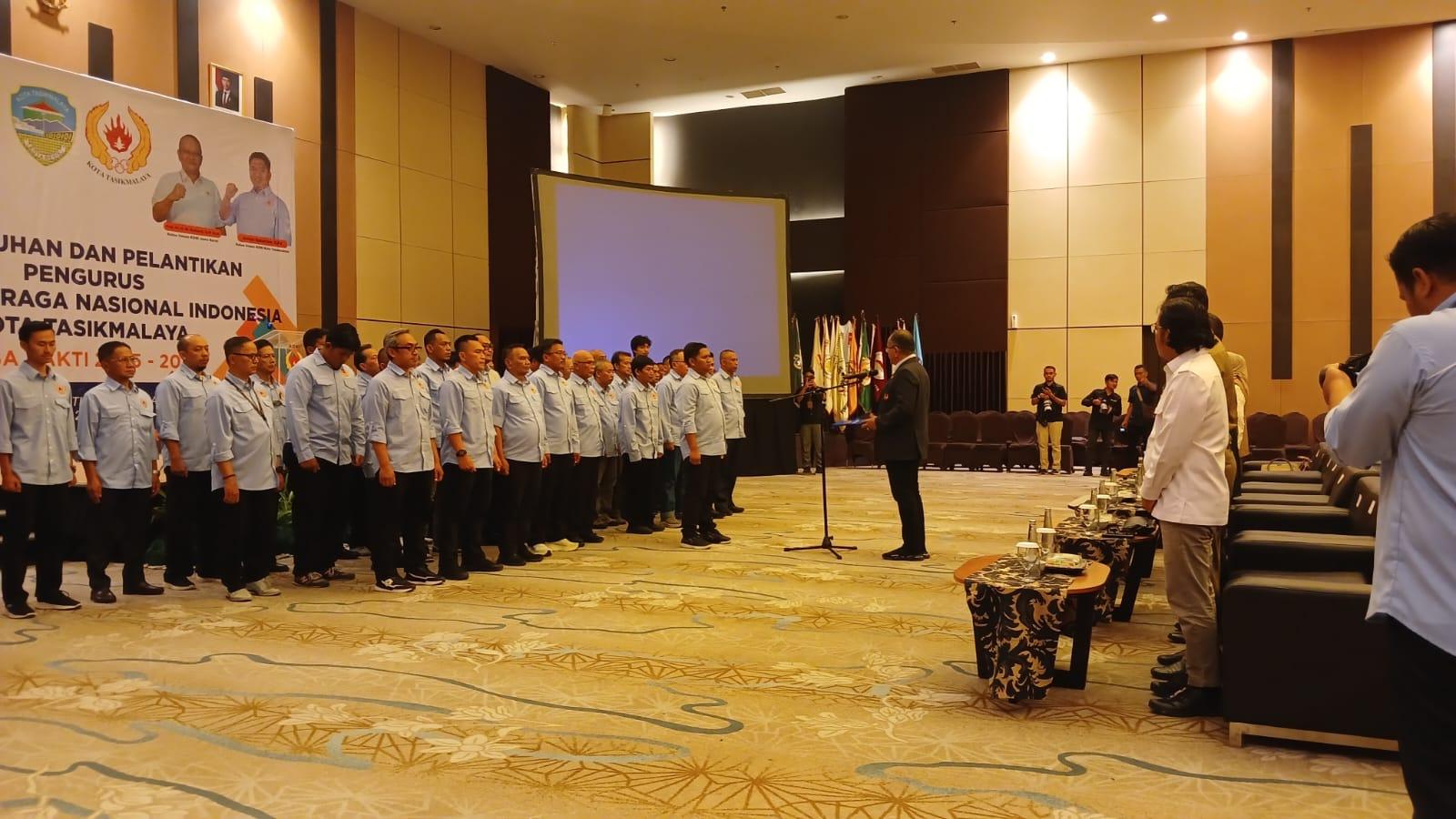 Pengurus KONI Kota Tasikmalaya 2025–2029 Dilantik, Anton Suherlan Tegaskan Tidak Boleh Ada Kubu-kubuan