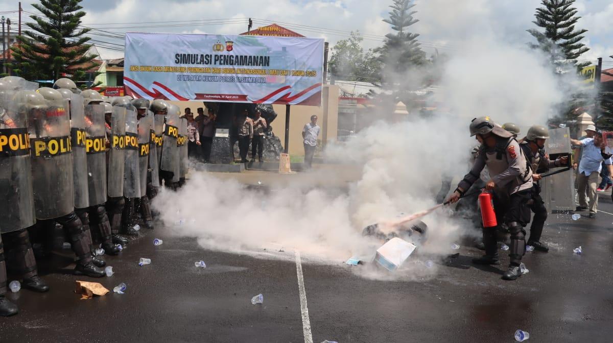 Ratusan Personel Disiagakan Polres Kabupaten Tasikmalaya untuk Antisipasi May Day