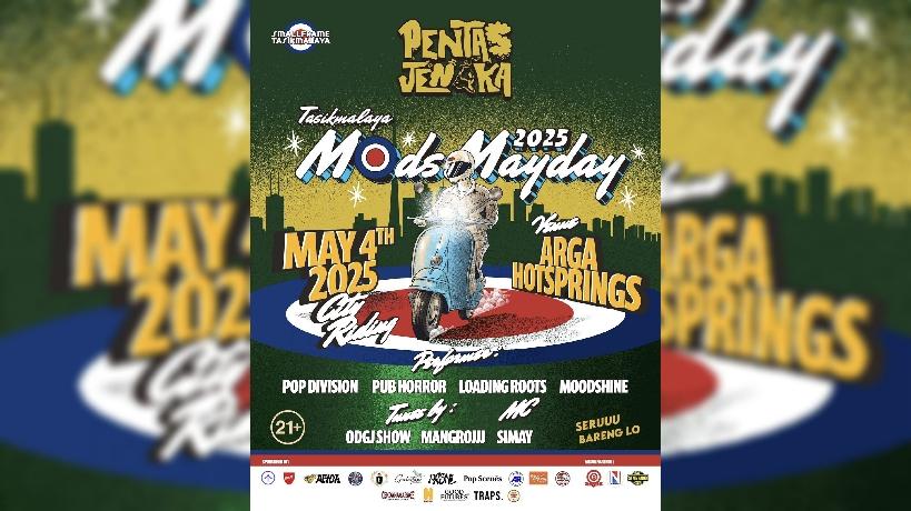 Tasikmalaya Siap Gelar Mods Mayday 2025, Parade Skuter dan Musik Meriahkan Arga Hotsprings