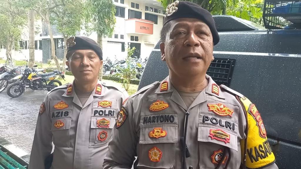 Satuan Samapta Polres Tasikmalaya Kota Siaga Jelang Nobar dan Konvoi Bobotoh Persib