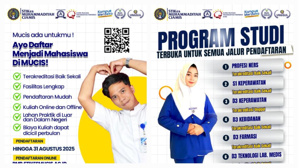 STIKes Muhammadiyah Ciamis Buka Pendaftaran Mahasiswa Baru Tahun Akademik 2025/2026