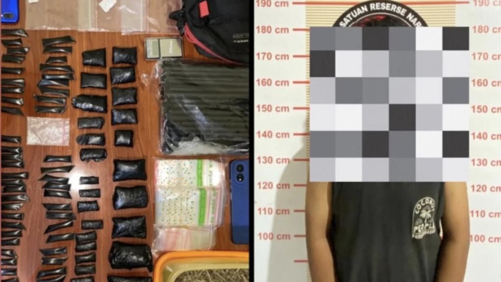 Satnarkoba Polres Tasikmalaya Kota Amankan Pengedar Sabu dan Ganja di Indihiang