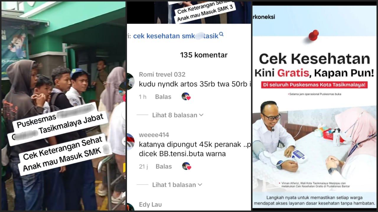 Cek Kesehatan untuk Syarat PPDB Tetap Bayar, Program Pemeriksaan Kesehatan Gratis Pemkot Tasikmalaya Hanya Omong Doang?