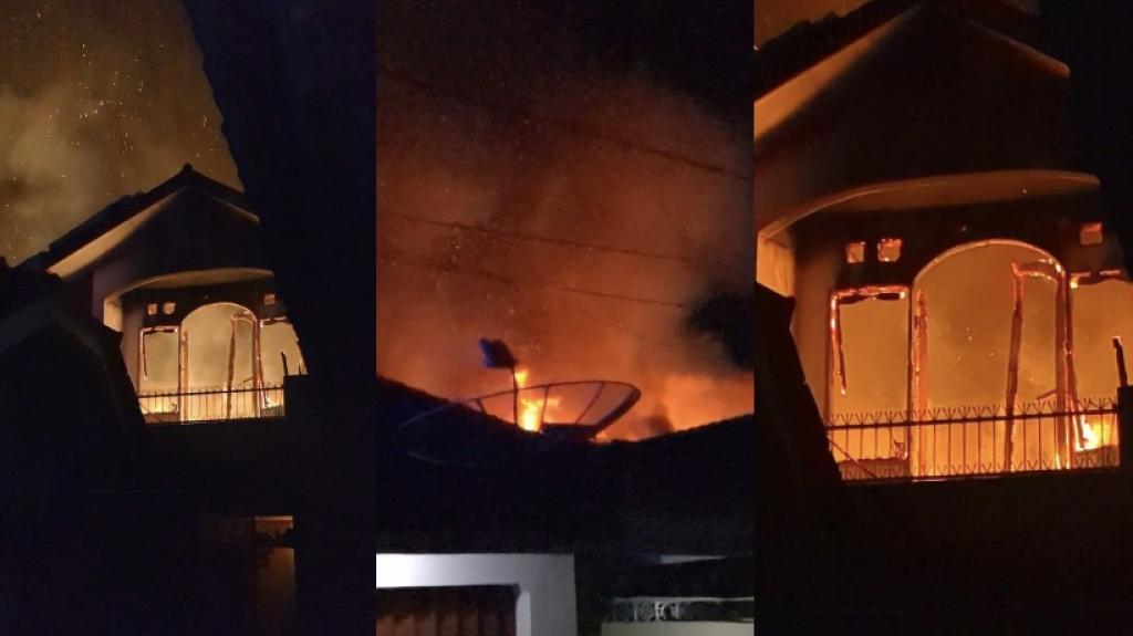 Dua Rumah Bertingkat Ludes Terbakar di Rajapolah Tasikmalaya, Warga Selamat Tanpa Korban Jiwa