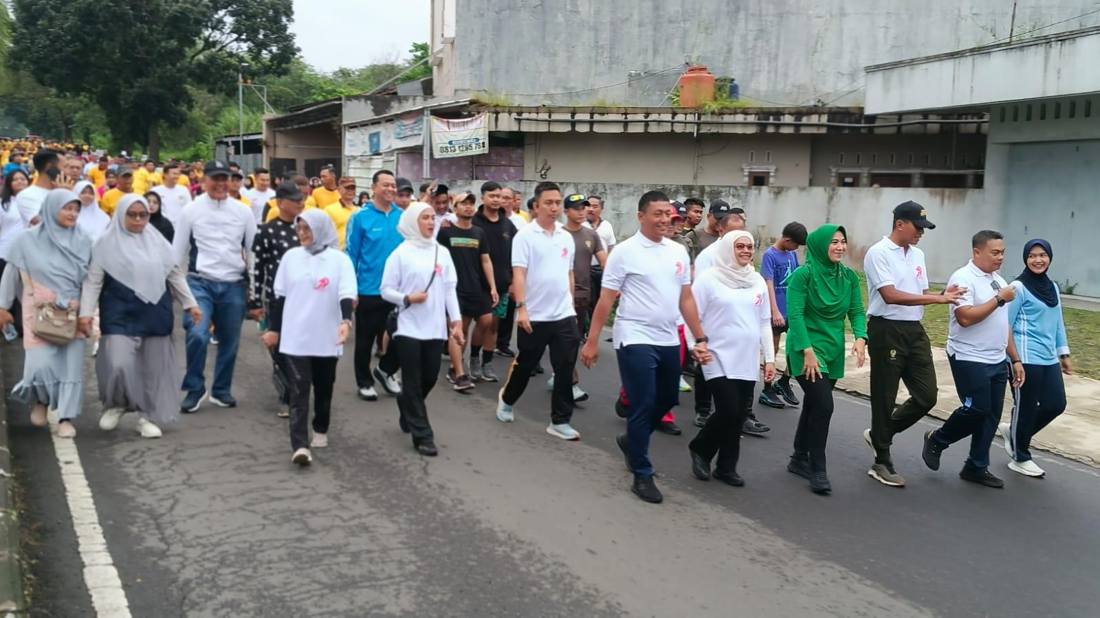 Jalan Santai HUT Bhayangkara ke-79, Wujud Sinergi TNI, Polri, Forkopimda dan Masyarakat Kota Tasikmalaya