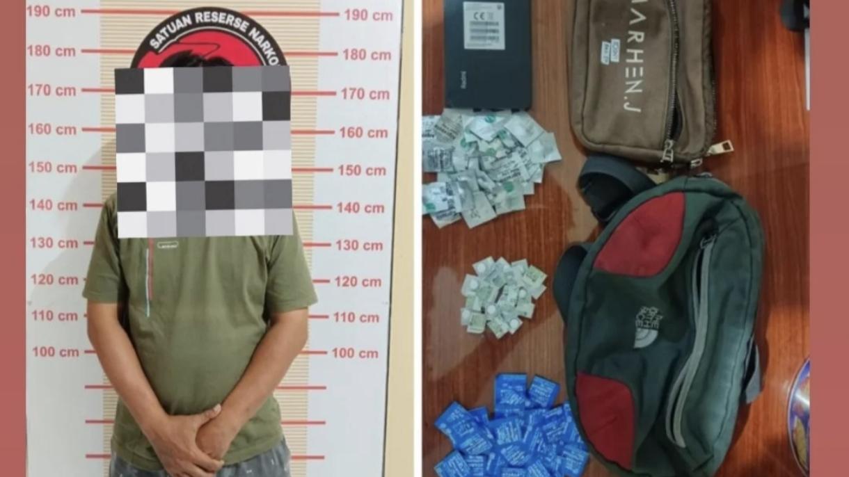 Satnarkoba Polres Tasikmalaya Kota Amankan Pria Pembawa Psikotropika di Kawasan Ruko Pancasila, Ditemukan Ratusan Pil Stan di dalam Tas