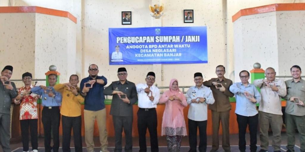 Wawan Setiawan Resmi Dilantik sebagai Anggota BPD Antar Waktu Desa Neglasari Banjar