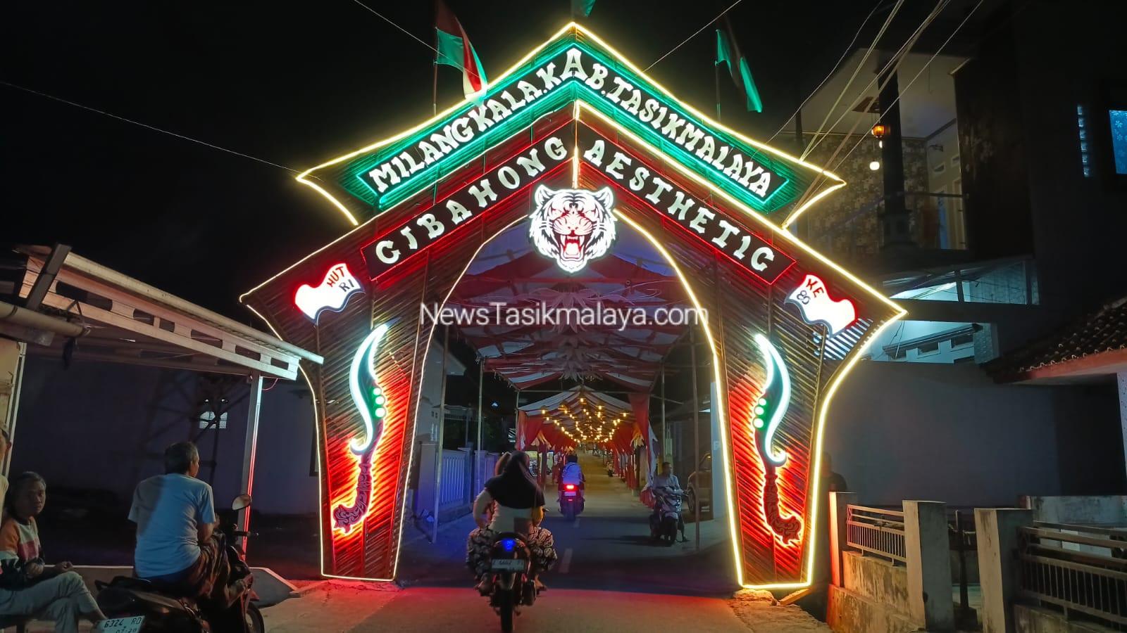 Di Balik Keindahan Lorong Merah Putih di Kampung Cibahong Tasikmalaya ada Harapan Warga: “Kami Menunggu KDM”