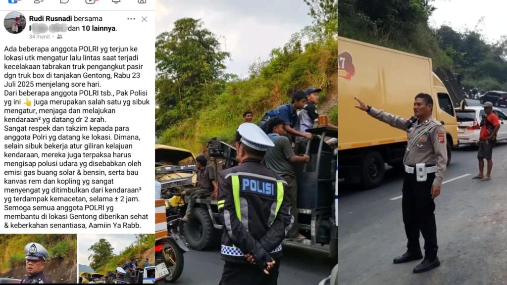 Masyarakat Apresiasi Satlantas Polres Tasikmalaya Kota, Tetap Sigap di Tengah Kecelakaan dan Kemacetan di Jalur Gentong