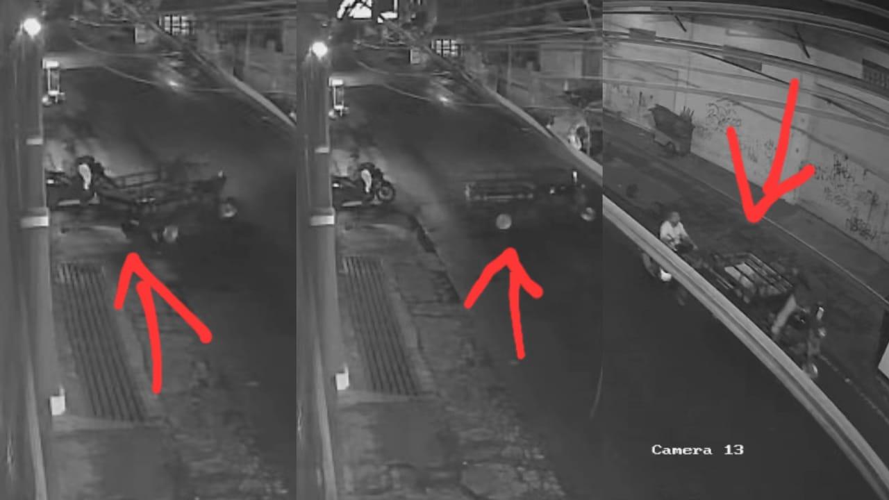 Terekam CCTV, Motor Viar Roda Tiga Dicuri di Jalan Cieunteung Tasikmalaya