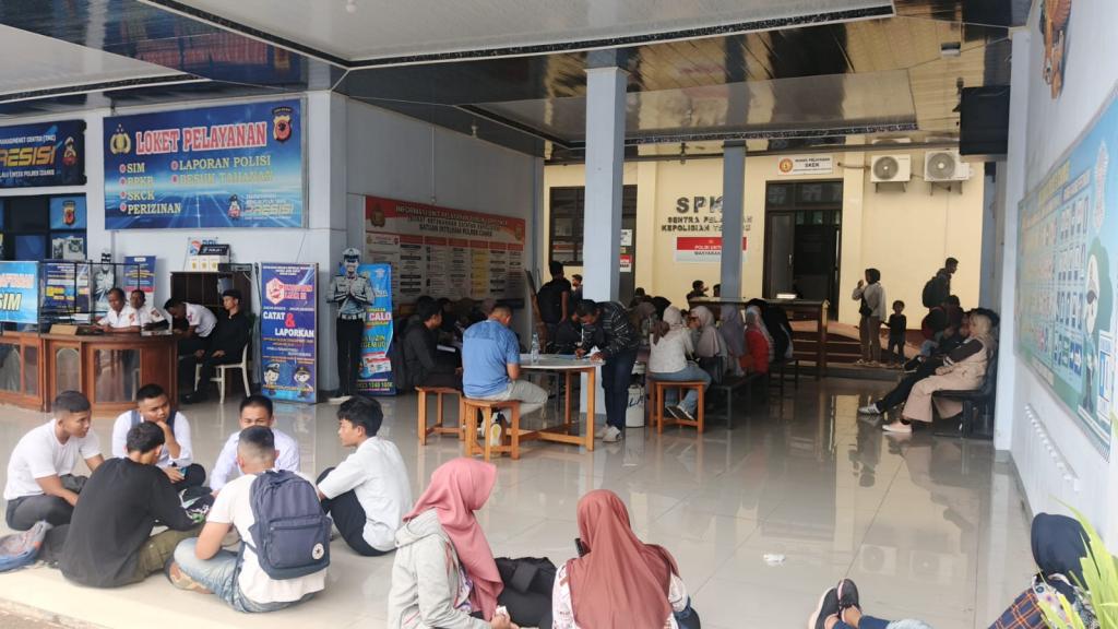 Antrean Panjang Pemohon SKCK di Polres Ciamis, Mayoritas untuk PPPK Paruh Waktu