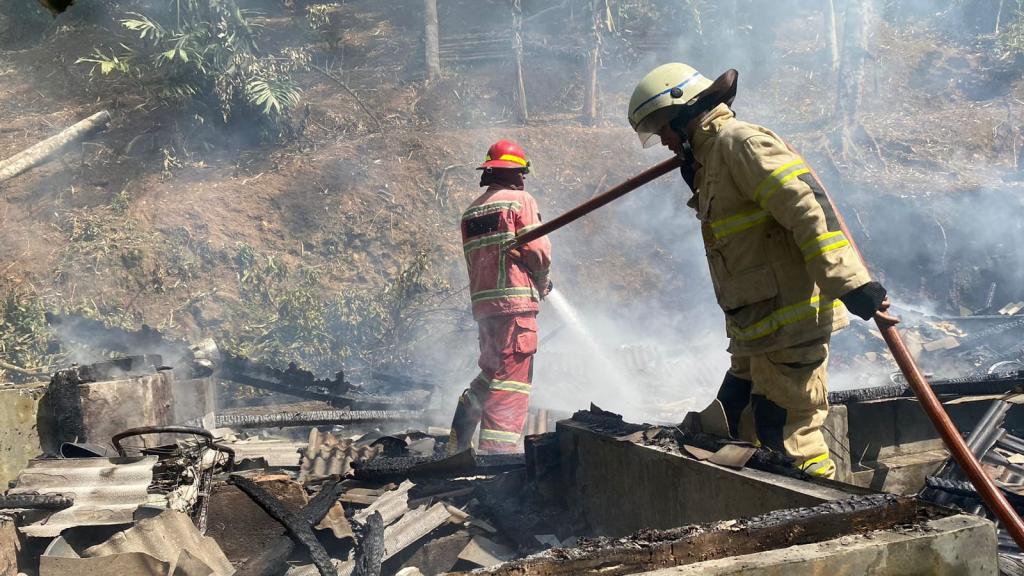 Rumah Semi Permanen di Pamarican Ciamis Ludes Terbakar