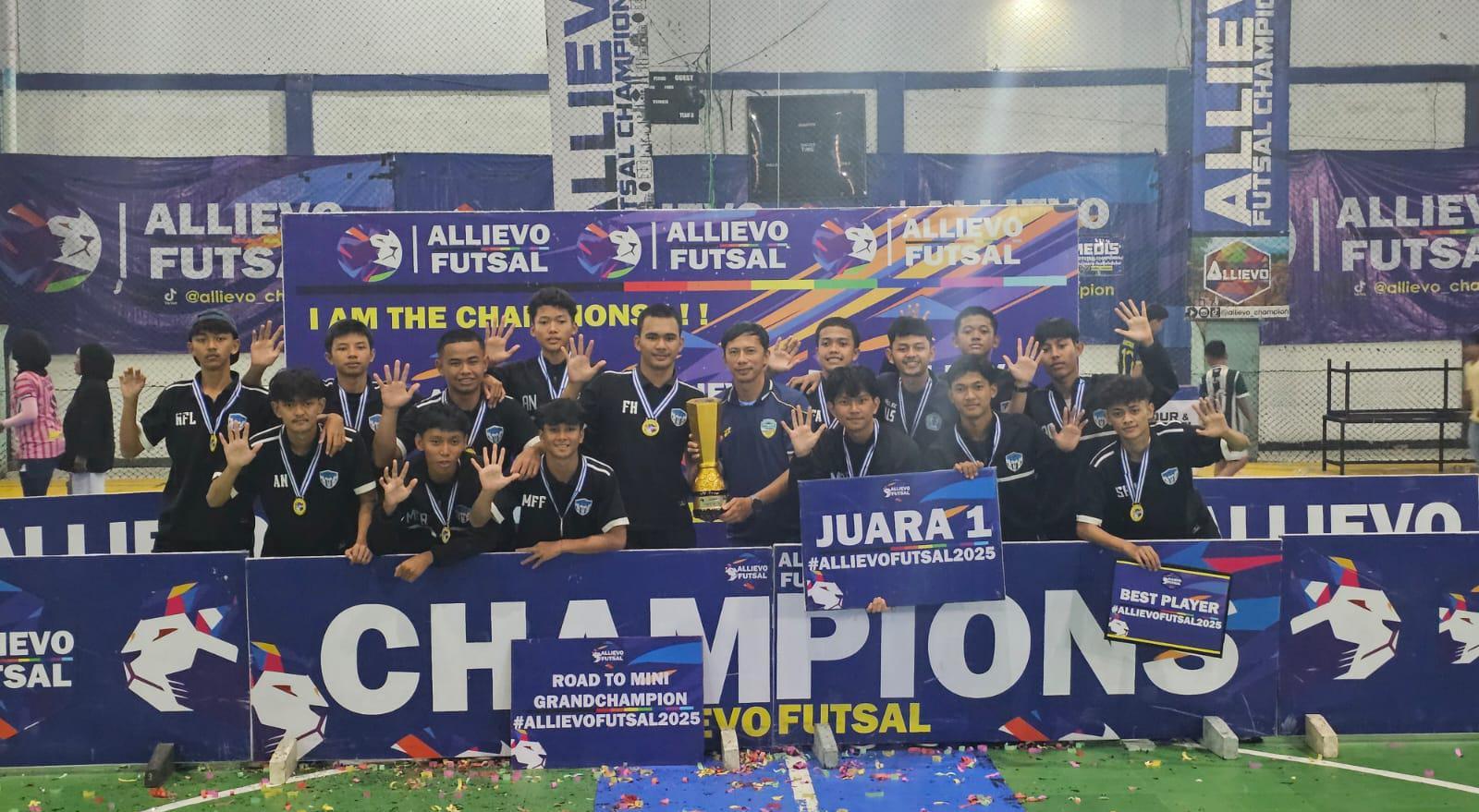 Tim Futsal SMAN 5 Kota Tasikmalaya Juara Allievo Championship 2025 Usai Tumbangkan Kalahkan SMKN 2 di Final