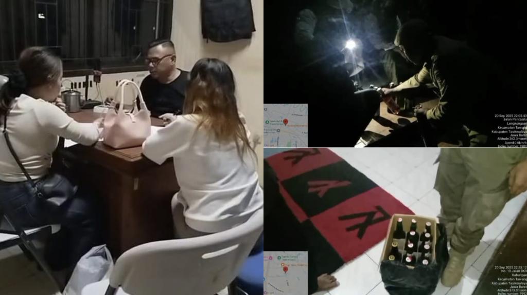 Satpol PP Kota Tasikmalaya Gelar Razia Miras dan Tempat Karaoke, 19 Botol Diamankan serta 15 Wanita Terjaring