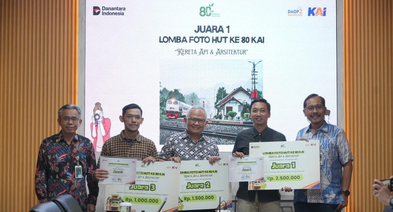KAI Daop 2 Bandung Umumkan Pemenang Lomba Foto HUT ke-80, Ini Daftar Juaranya
