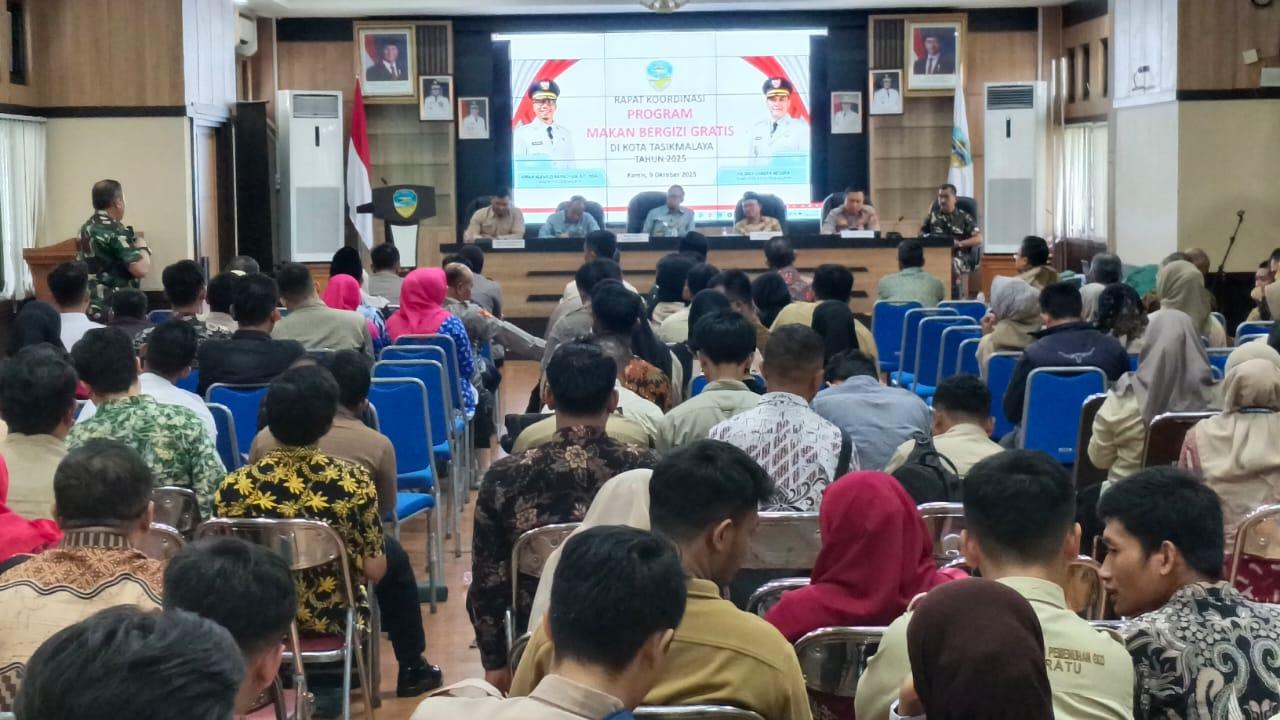 Pemkot Tasikmalaya Gelar Rakor Program MBG, Viman Singgung Dapur yang Belum Miliki SLHS