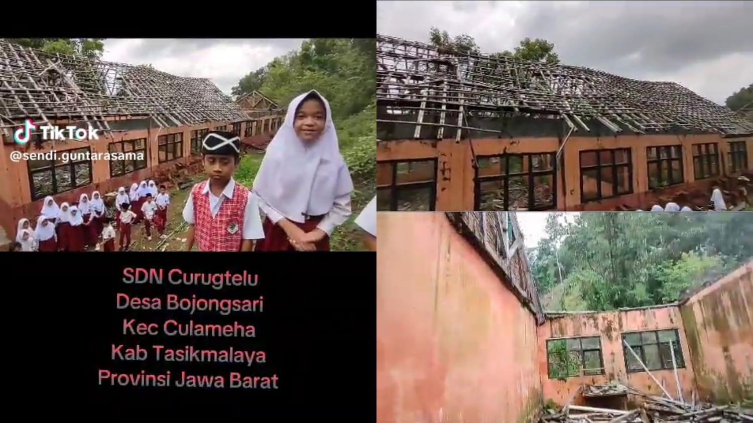 Viral, Siswa SDN Curugtelu Tasikmalaya Curhat ke Gubernur Jabar Minta Sekolahnya Diperbaiki