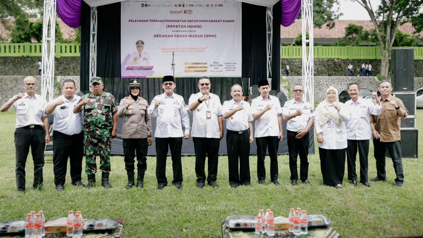 Pemkab Ciamis Gelar Pepatah Manis dan Pasar Murah di Lumbung, Dekatkan Layanan Publik ke Warga