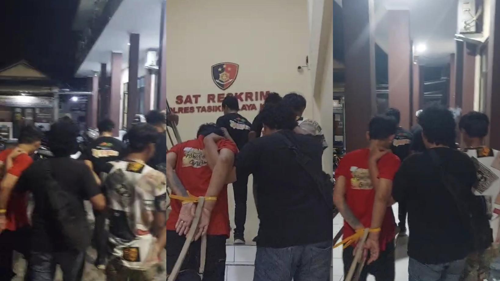 Polres Tasikmalaya Kota Tangkap 3 Anggota Geng Motor Pelaku Penganiayaan Pemilik Warung di Kawalu