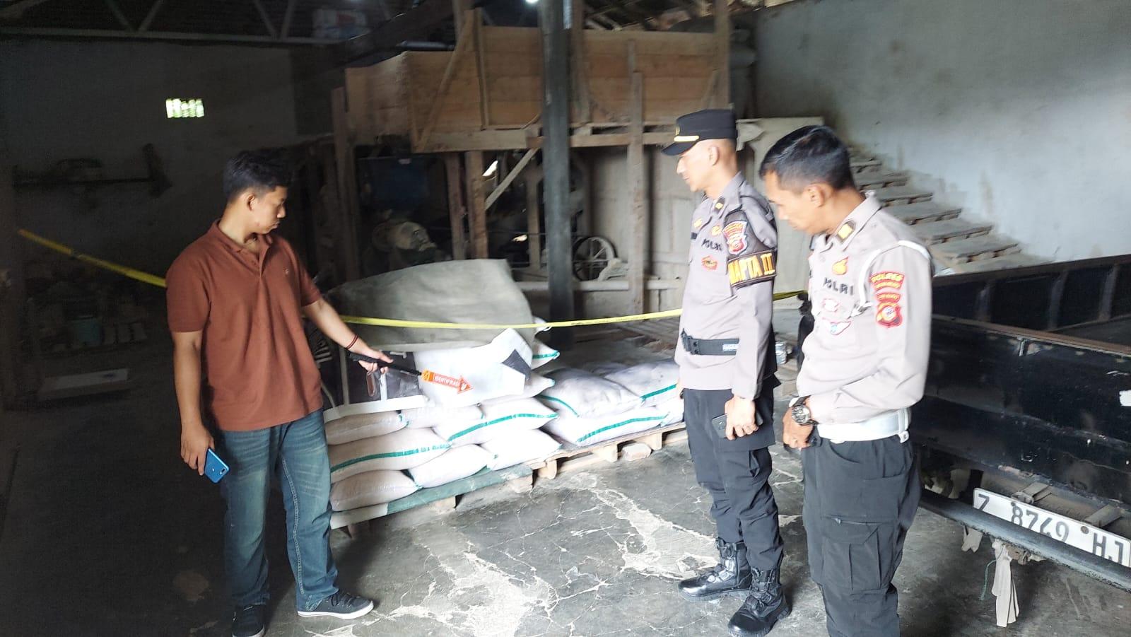 Penggilingan Padi di Mangkubumi Tasikmalaya Dibobol Maling, Satu Ton Beras Digondol