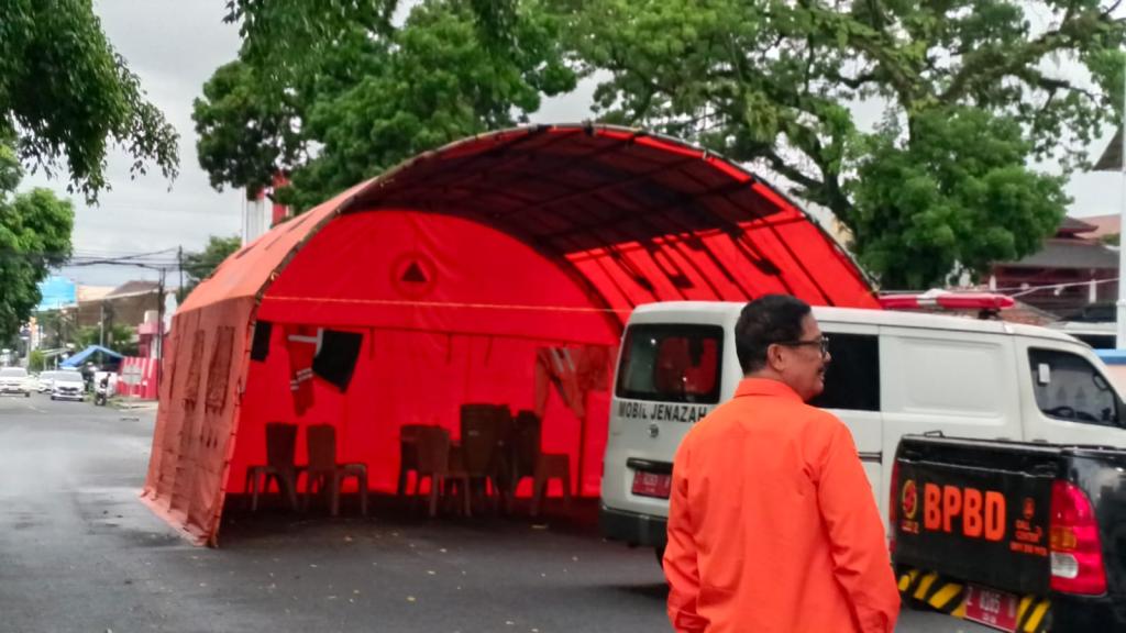 Hadapi Cuaca Ekstrem, BPBD Dirikan Posko Siaga Bencana di Taman Kota Tasikmalaya