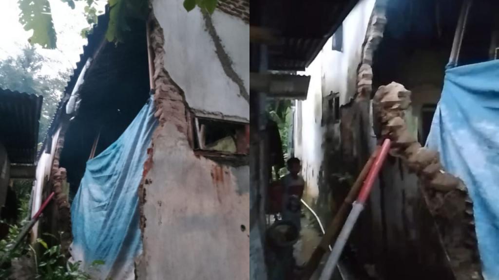 Dapur Rumah Warga di Kota Banjar Ambruk Setelah Diguyur Hujan Deras