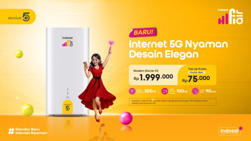 Indosat Luncurkan HiFi Air 5G, Modem Rumah Tanpa Kabel untuk Internet Cepat dan Praktis