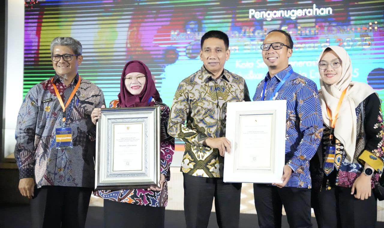 Kota Tasikmalaya Raih Penghargaan Kota Sehat dan STBM Award Kategori Pratama dengan Peringkat Empat Nasional Terbaik