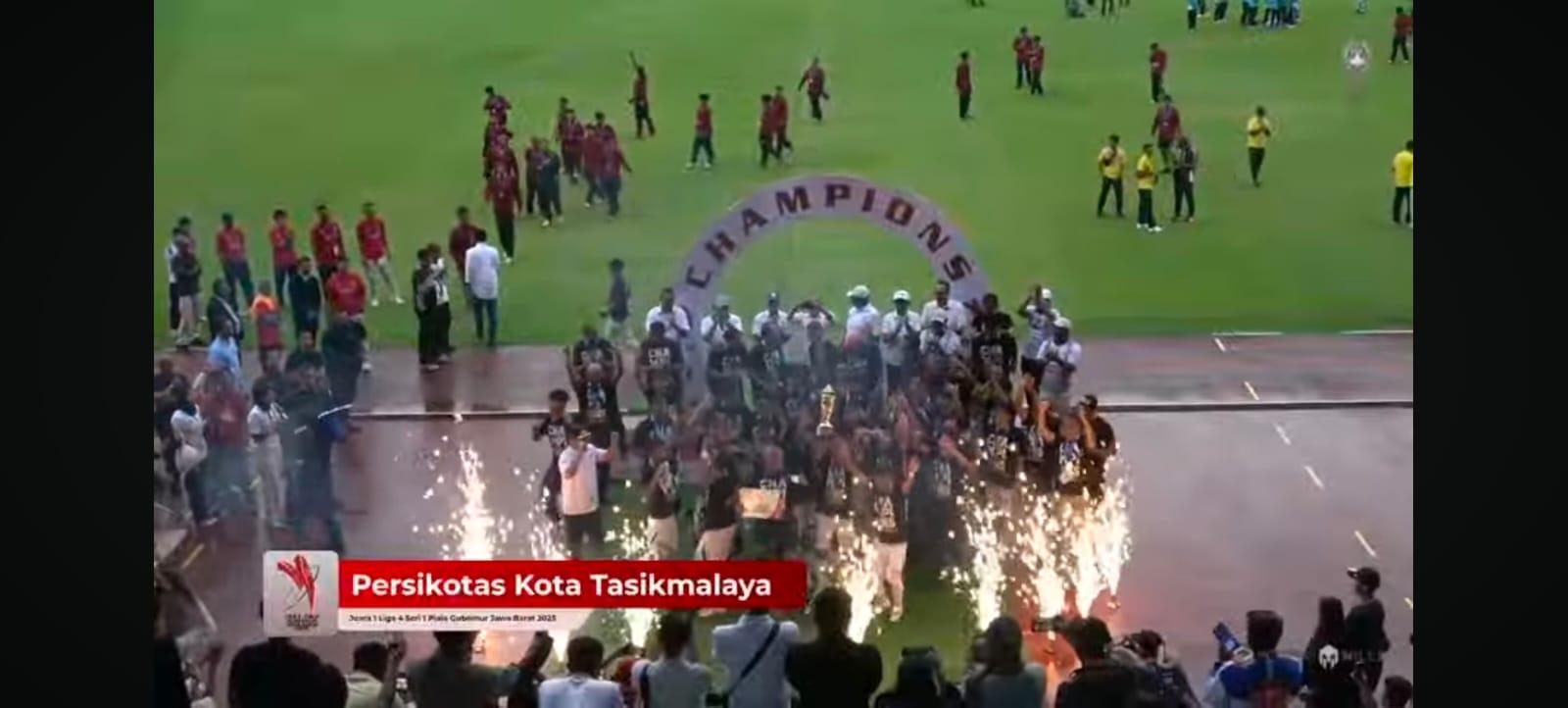 Persikotas FC Tasikmalaya Juara Liga 4 Seri 1 Jabar 2025, Comeback Dramatis 1-2 atas Persika Karawang