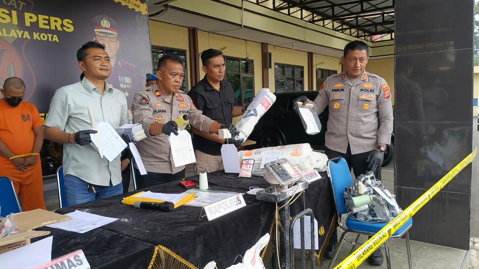 Polres Tasikmalaya Kota Ungkap Pemalsuan Merek Pangan, Satu Pelaku Ditangkap