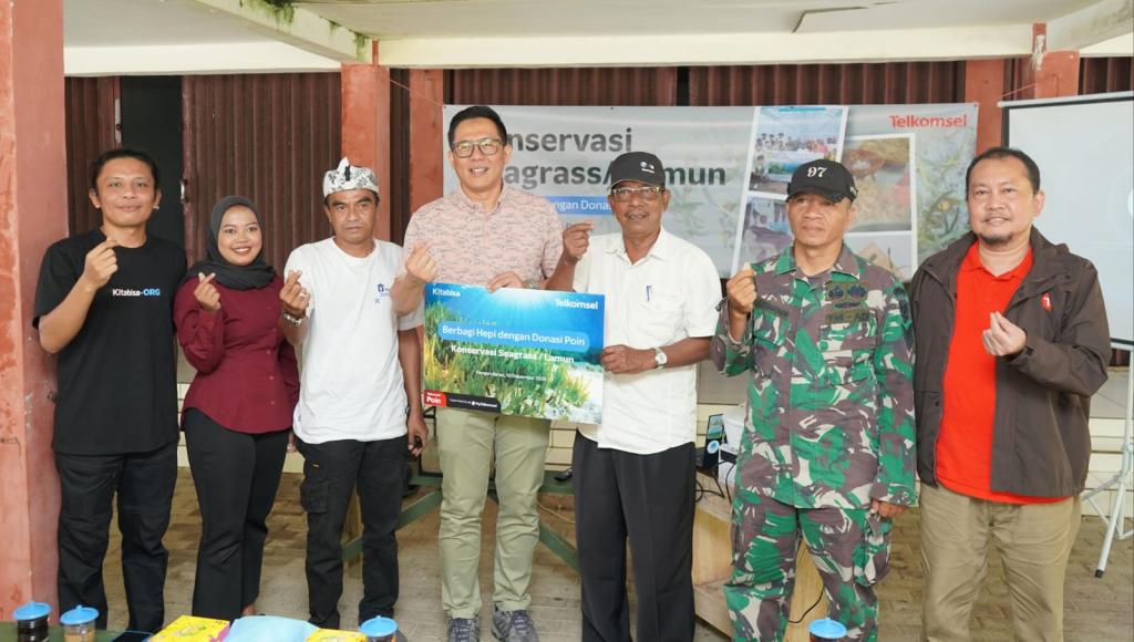Telkomsel Dorong Aksi Lingkungan Lewat Program Berbagi Hepi dengan Donasi Poin, Tanam 3.000 Bibit Lamun dan Bangun Rumah Kultivasi di Pangandaran