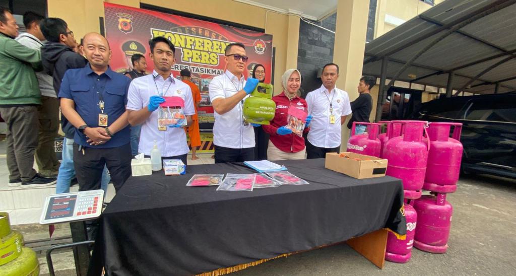Polisi Bongkar Praktik Pengoplosan Gas Elpiji Bersubsidi di Tasikmalaya, Dua Pelaku Diringkus