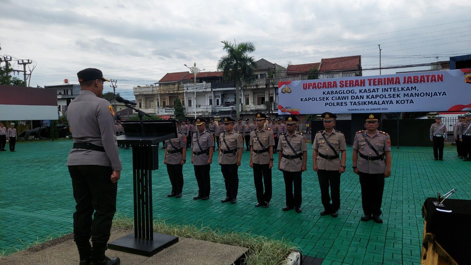 Mutasi Perwira Polres Tasikmalaya Kota 2026, Kabaglog, Kasat Intelkam dan Sejumlah Kapolsek Ganti