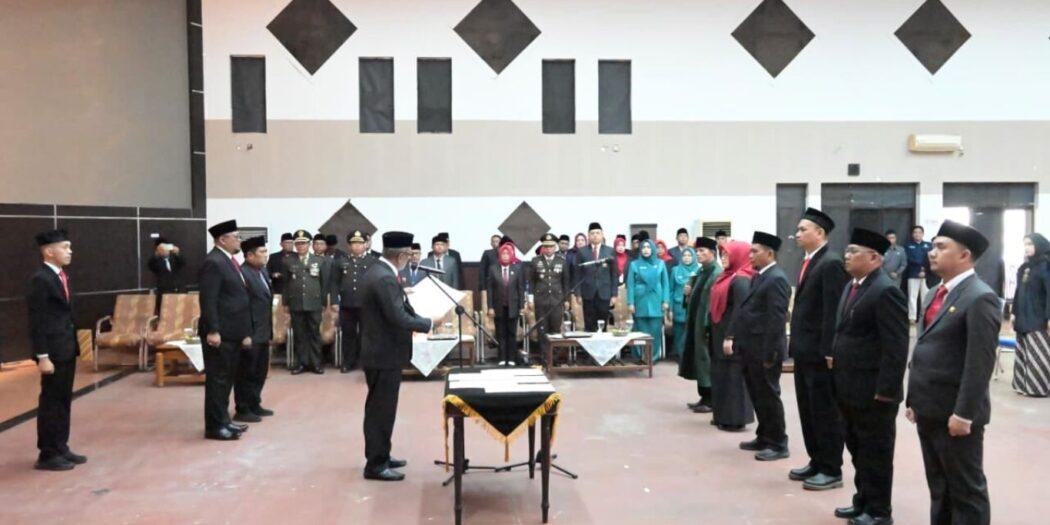 Wali Kota Banjar Lantik Lima Pejabat Pimpinan Tinggi Pratama