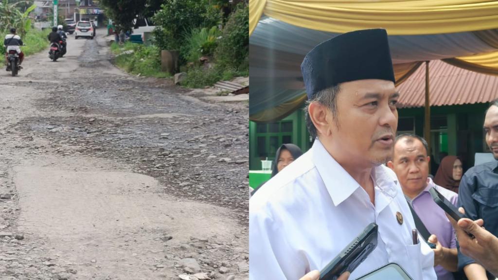 Belasan Tahun Rusak, Jalan di Sukalaksana Tasikmalaya Kembali Jadi Sorotan, Diky Candra: Perbaikan Sudah Diusulkan