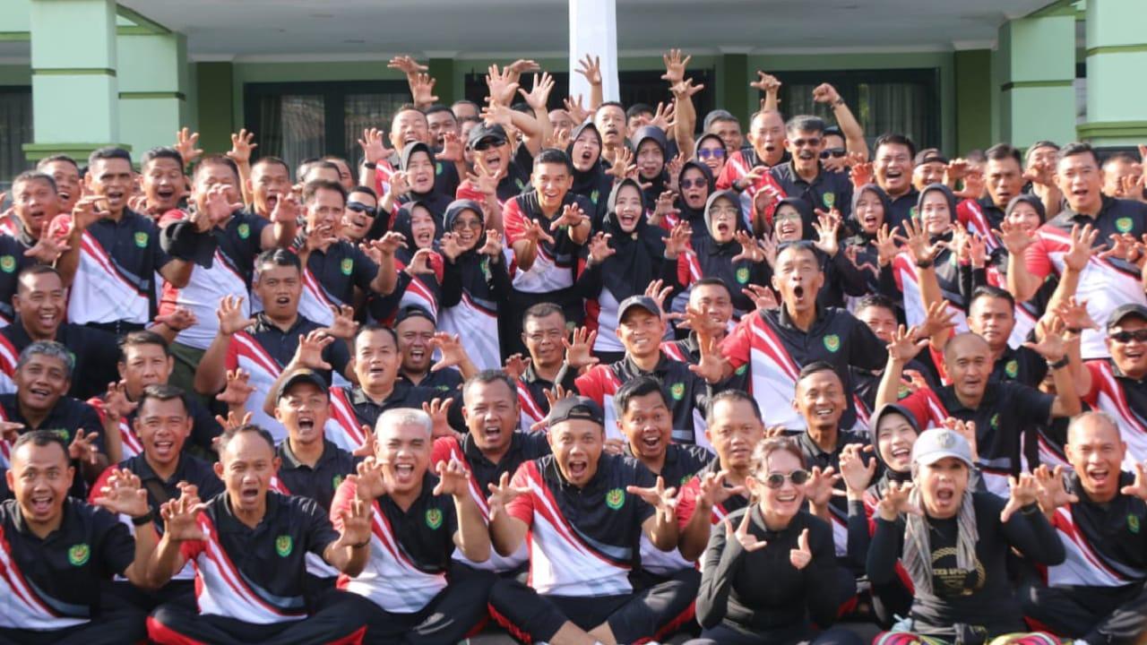 Pimpin Jumat Sehat, Dandim 0613/Ciamis Tegaskan Pentingnya Fisik Prima demi Tugas Optimal