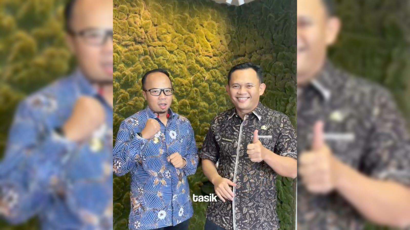 Wali Kota Tasikmalaya Viman Alfarizi Ucapkan Selamat kepada Cheka Virgowansyah atas Jabatan Baru sebagai Dirjen Otonomi Daerah