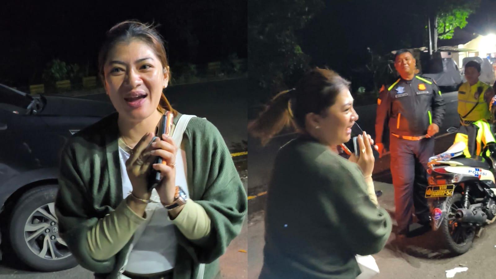 Satlantas Polres Tasikmalaya Kota Bantu Warga Ambil Tas Tertinggal di Toilet SPBU Rest Area Pesawat