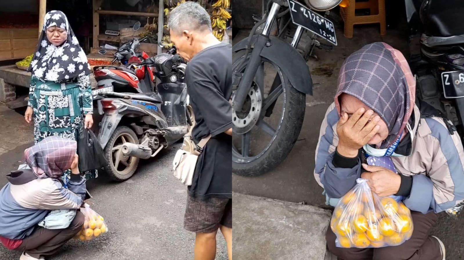 Perempuan Asal Ciamis Menangis Histeris, Uang untuk Tahlilan 40 Hari Cucu Raib Dicopet saat Kunjungan Wapres Gibran di Cikurubuk