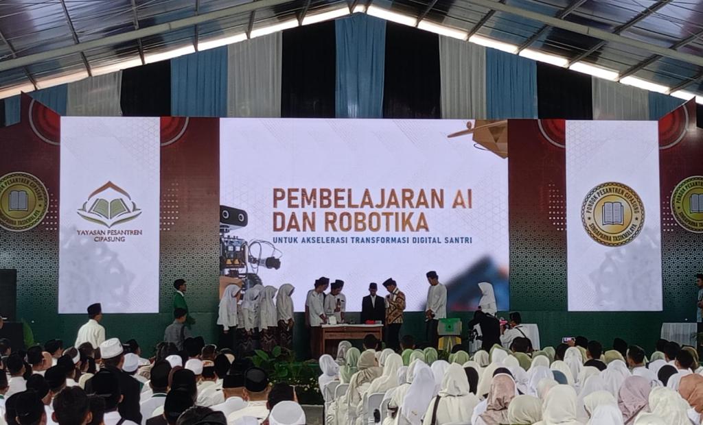 Wapres Gibran Kunjungi Ponpes Cipasung Tasikmalaya, Apresiasi Karya AI dan Robotik Santri