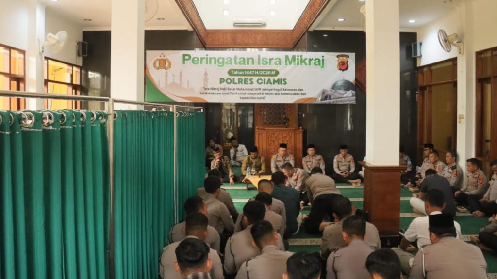 Peringati Isra Mikraj 1447 H, Polres Ciamis Perkuat Iman Personel demi Pelayanan Humanis kepada Masyarakat